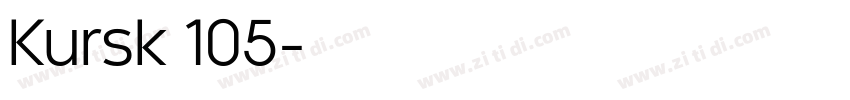 Kursk 105字体转换